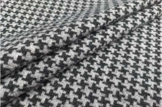 Пальтовая Пепита серая