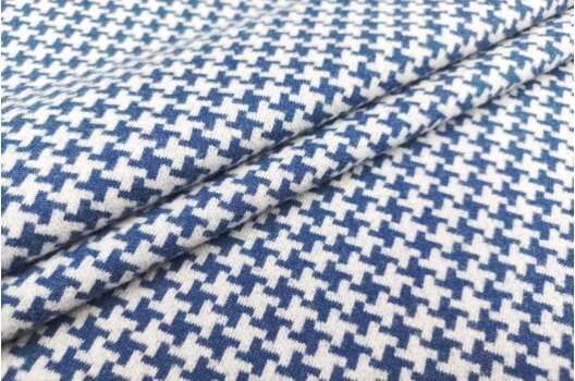 Пальтовая Пепита синий